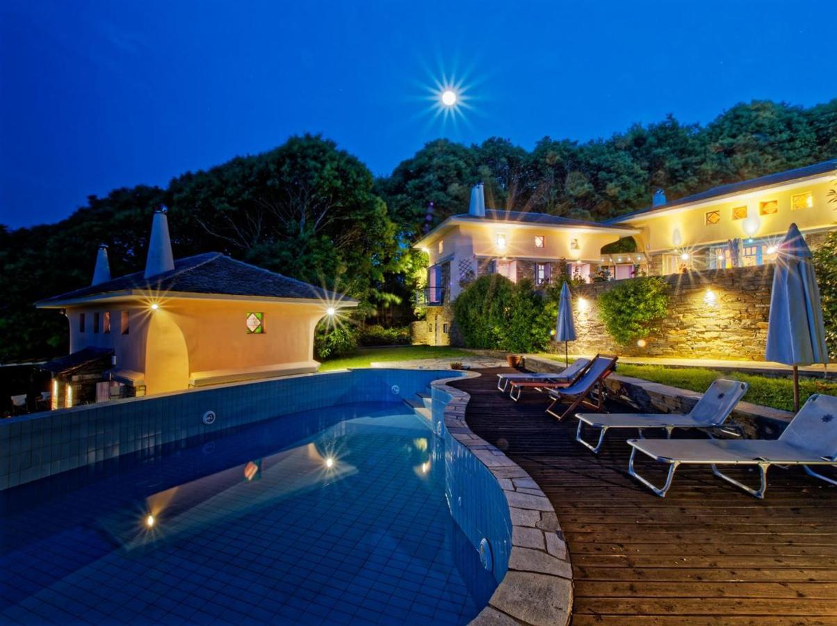 Villa Tsagkarada Country Estate With Pool Esterno foto
