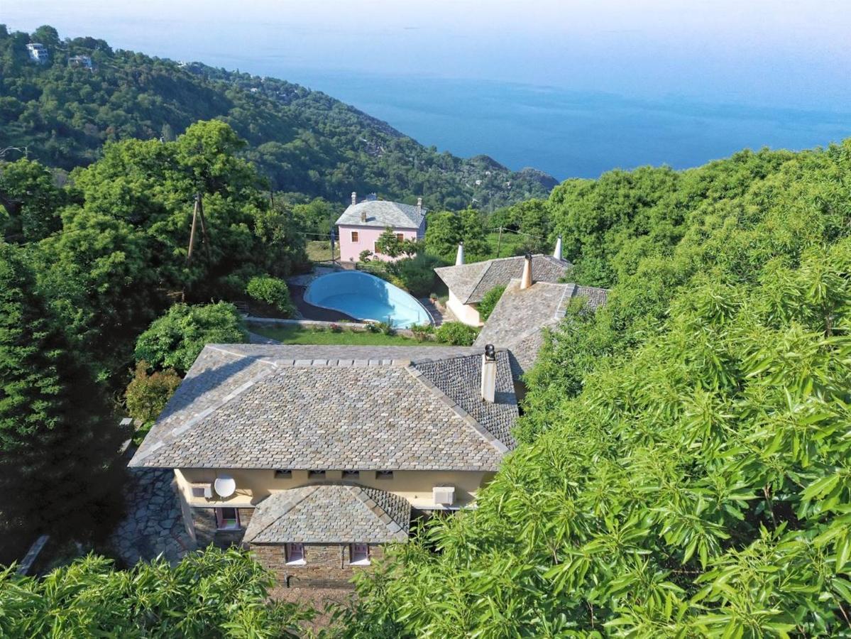 Villa Tsagkarada Country Estate With Pool Esterno foto